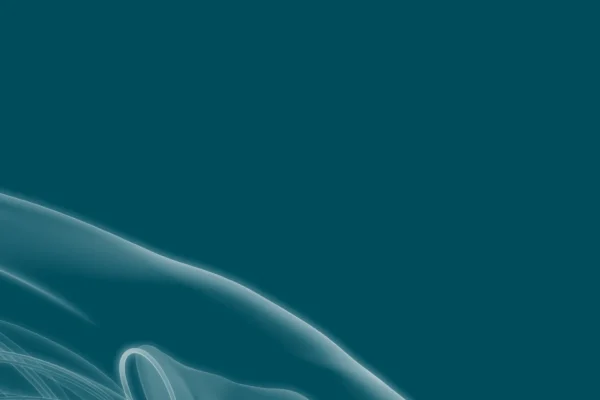 Abstrakte blaue und weiße Wellenlinien auf dunkelgrünem Hintergrund, die einen fließenden, künstlerischen Effekt erzeugen.