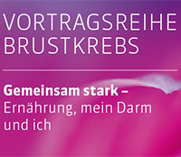 Plakattext: Vortragsreihe Brustkrebs, 