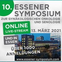 10. Essener Symposium zur gynäkologischen Onkologie und Senologie am 13. März 2021. Online und in Essen.