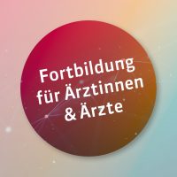 Runder Farbverlauf-Hintergrund mit Text: